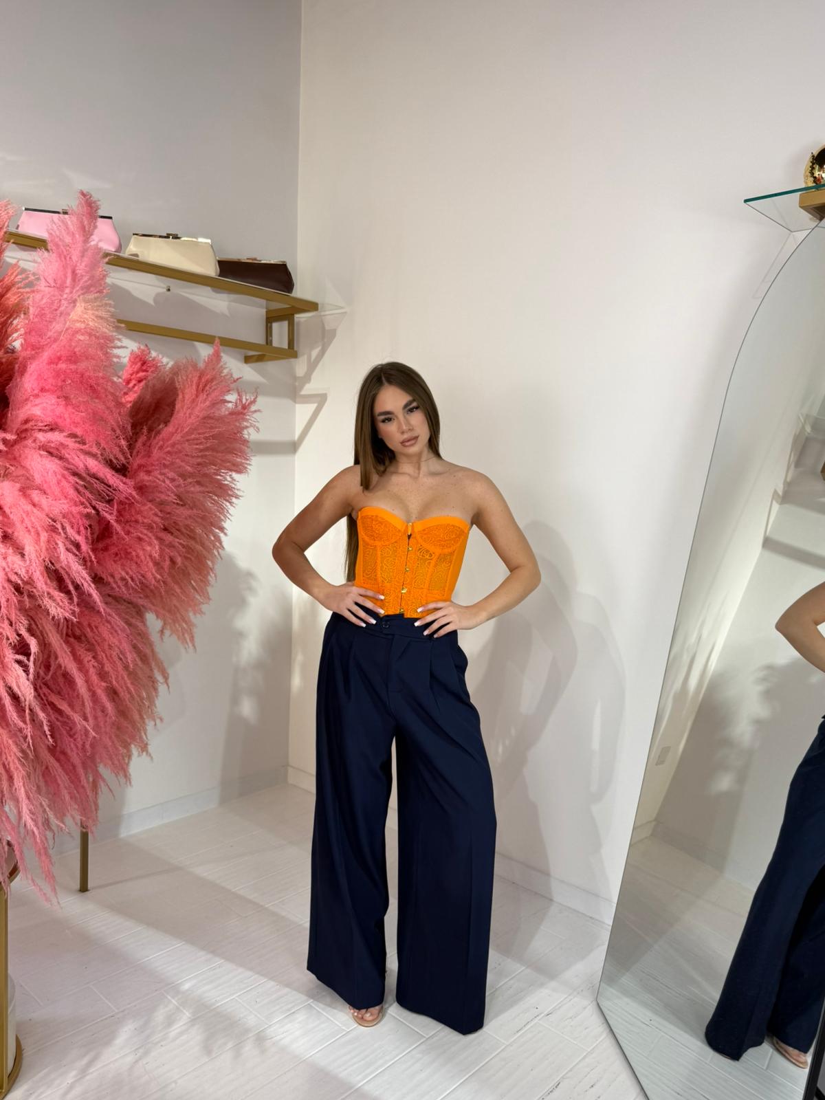 CORSETTO ROMANTIC ARANCIONE