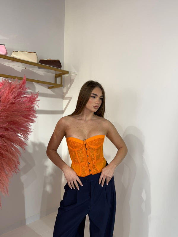 CORSETTO ROMANTIC ARANCIONE