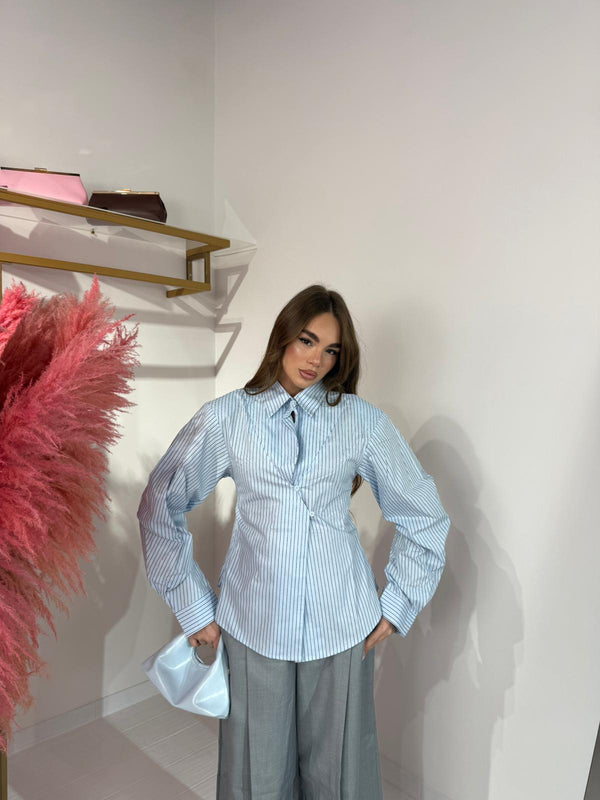 CAMICIA LORÈN CELESTE