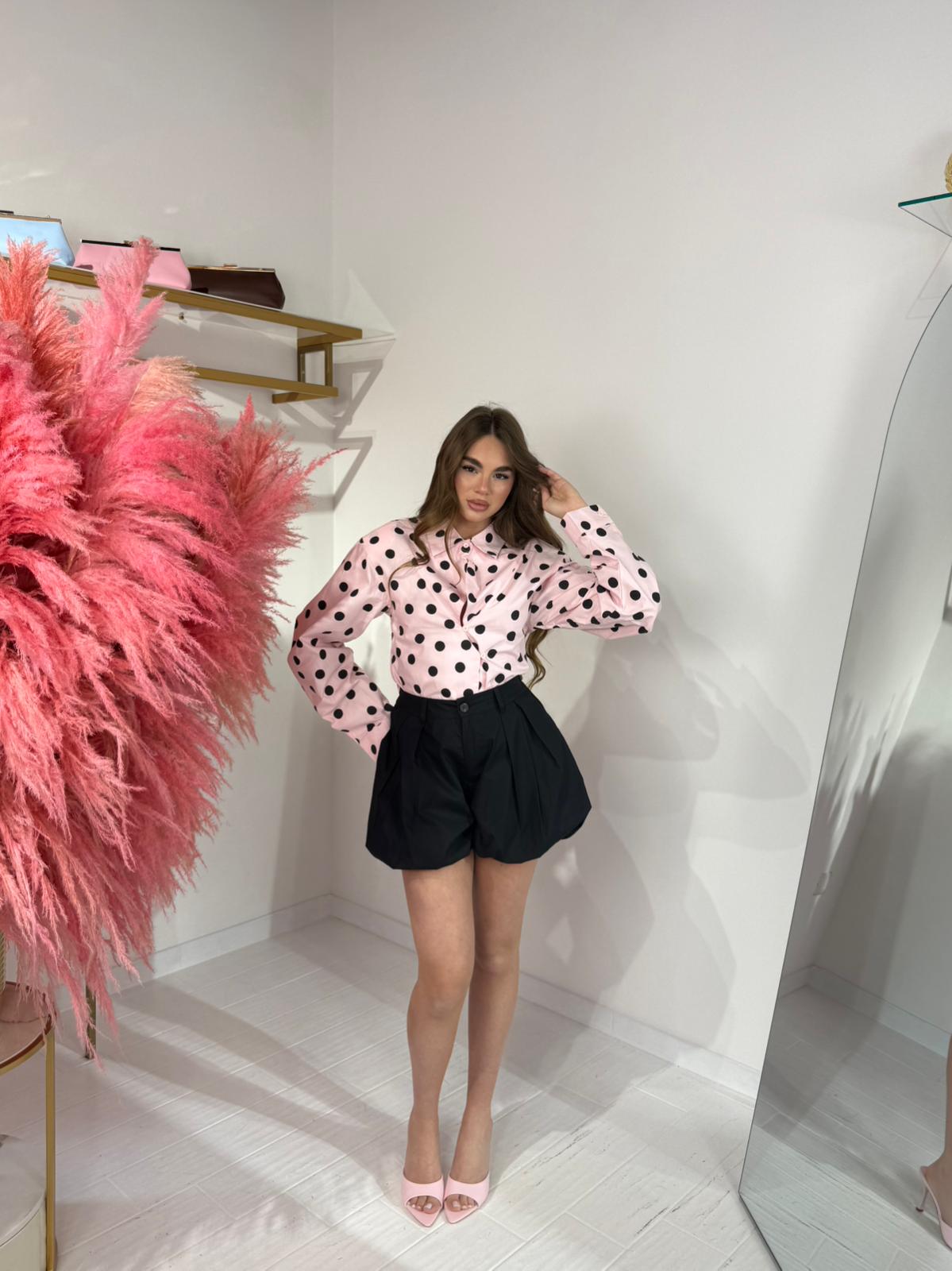 CAMICIA POIS ROSA