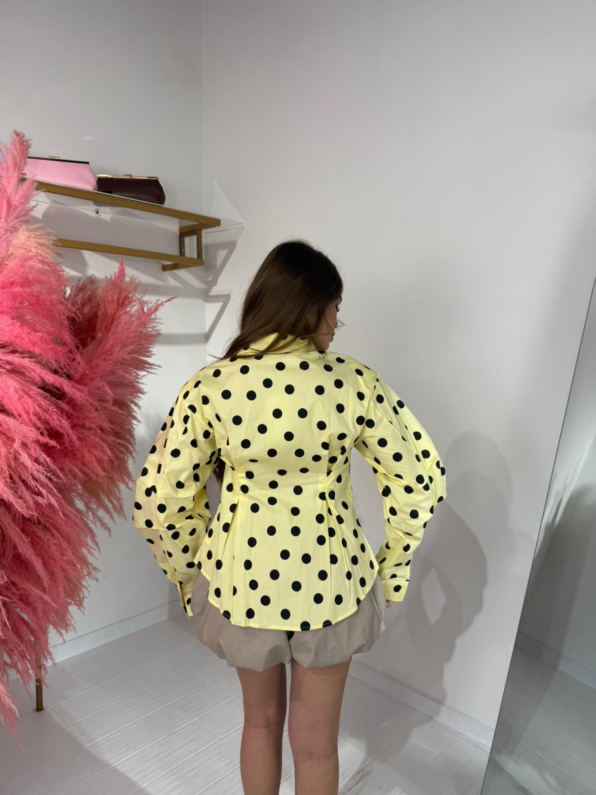 CAMICIA POIS GIALLA
