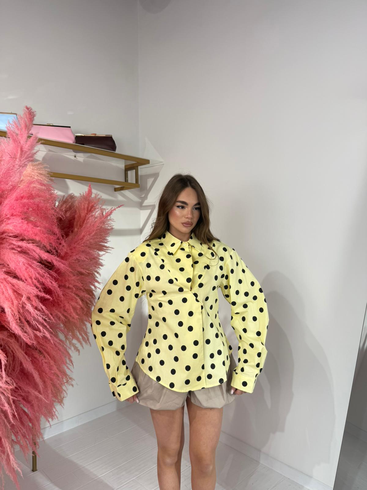 CAMICIA POIS GIALLA