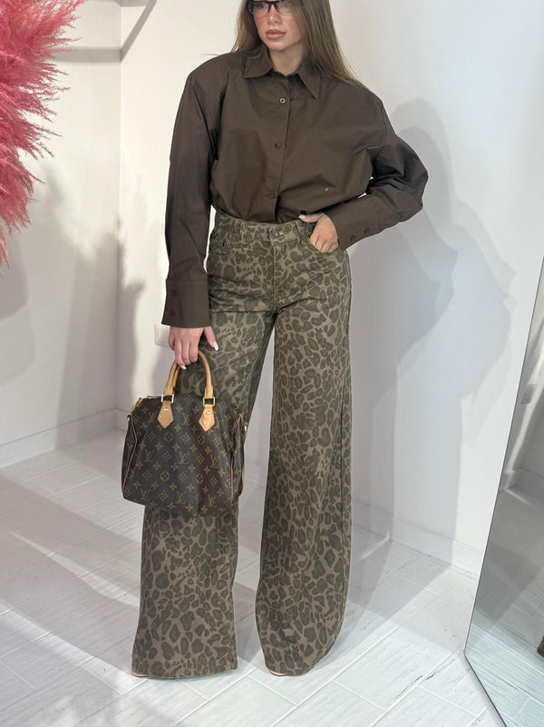 JEANS LEOPARDATO