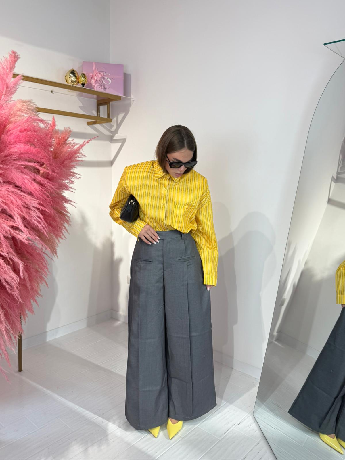 PANTALONE CASSANDRA GRIGIO SCURO