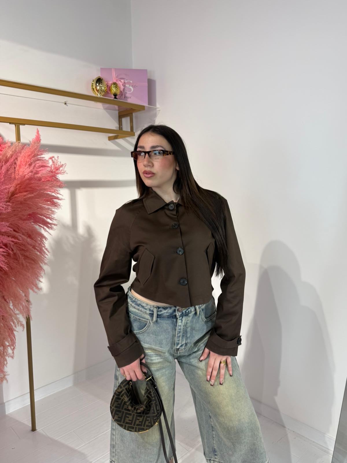 TRENCH CROP MARRONE