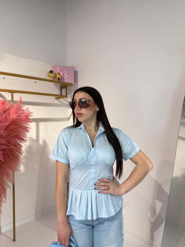 CAMICIA ADELAIDE CELESTE