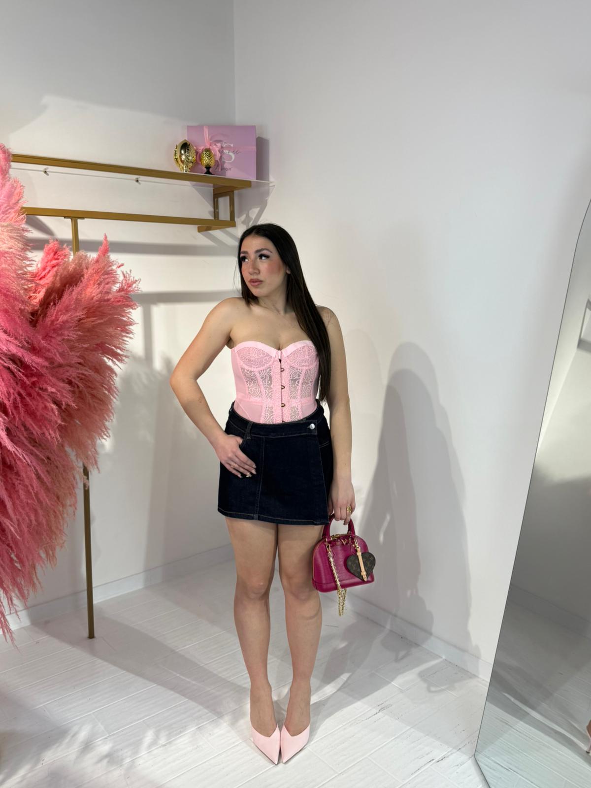 CORSETTO ROMANTIC ROSA