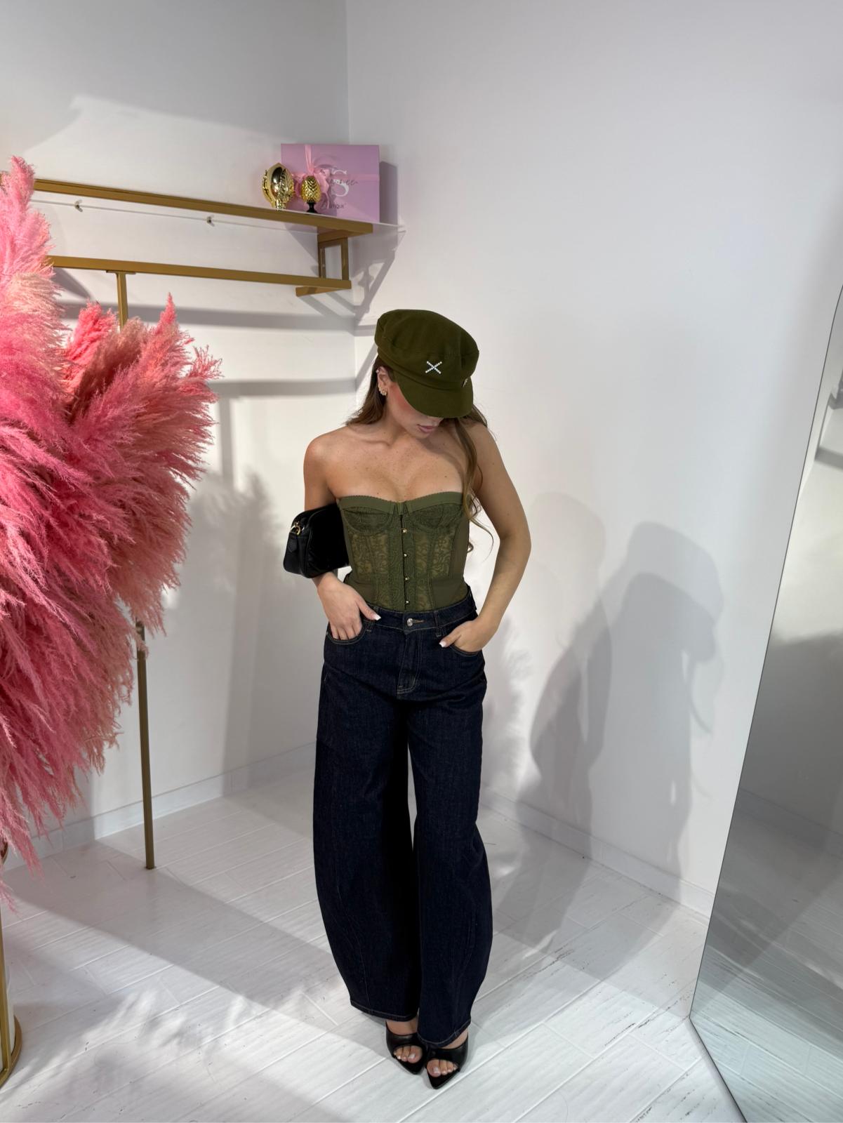 CORSETTO ROMANTIC VERDE