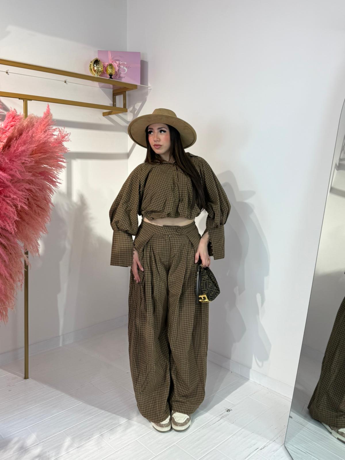 PANTALONE VIVIANA MARRONE