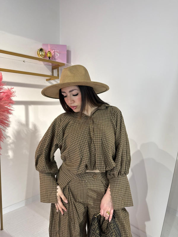 CAMICIA VIVIANA MARRONE