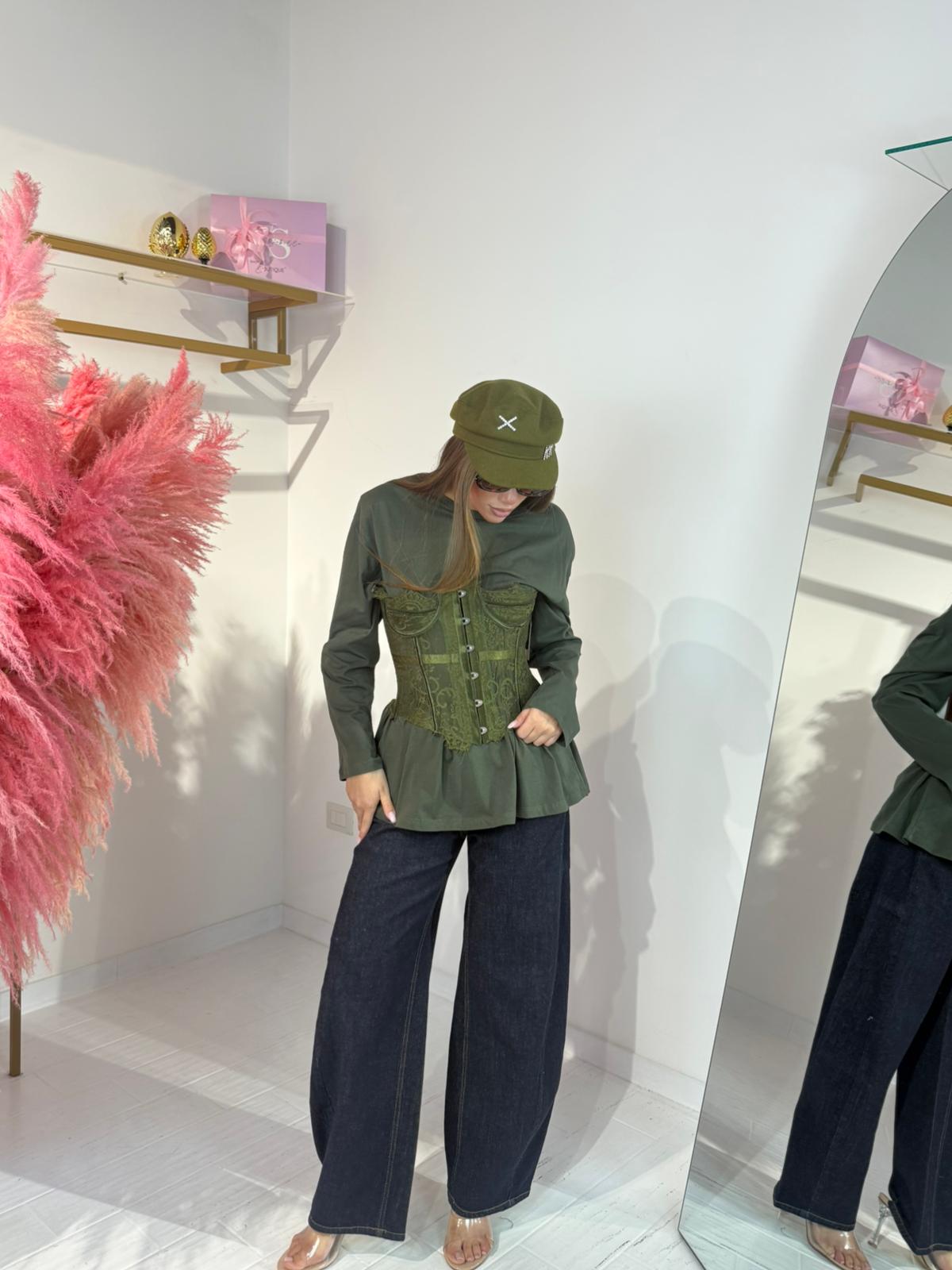 CORSETTO SUAMY VERDE MILITARE