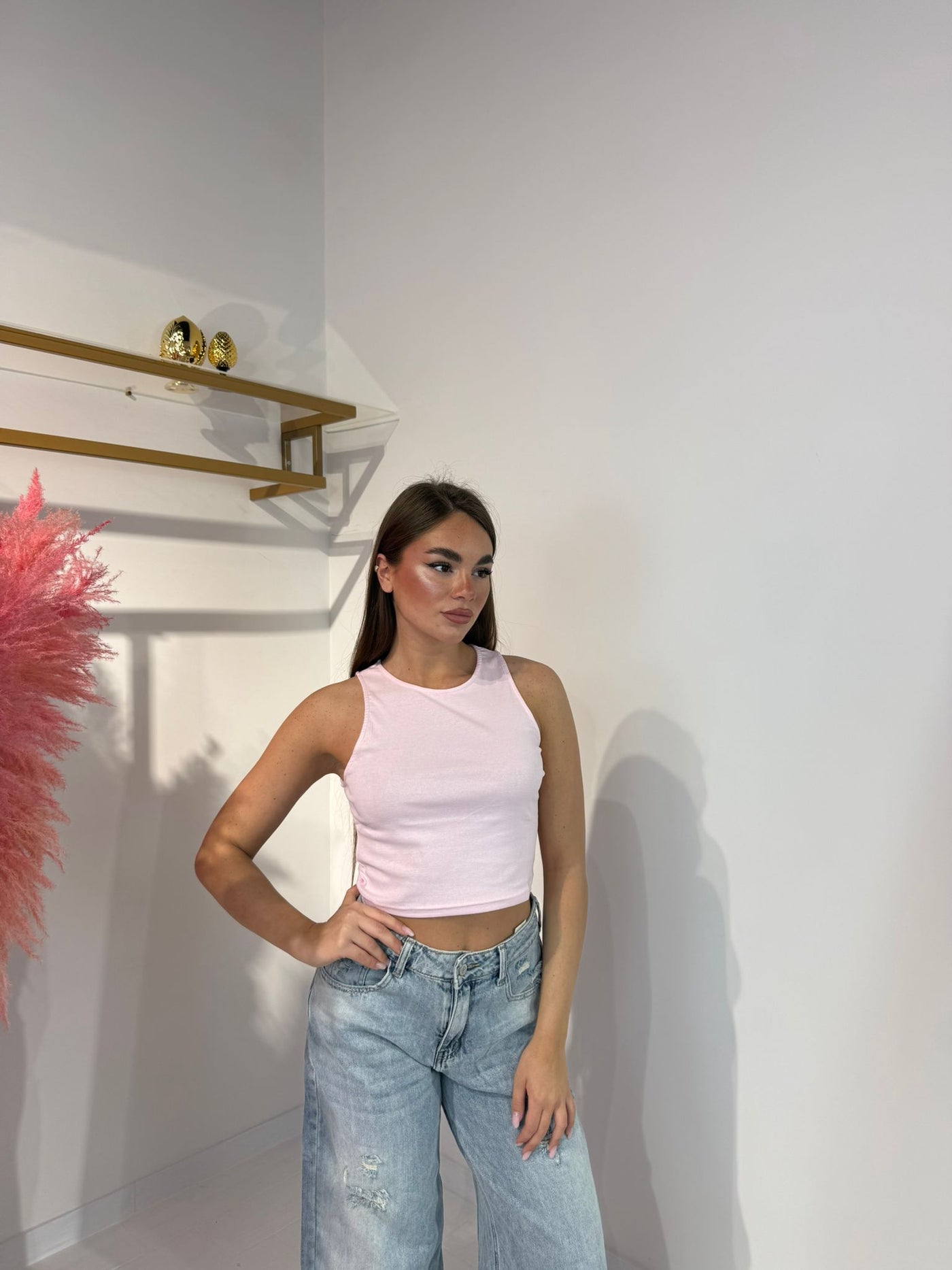 CANOTTA BASIC ROSA CHIARO