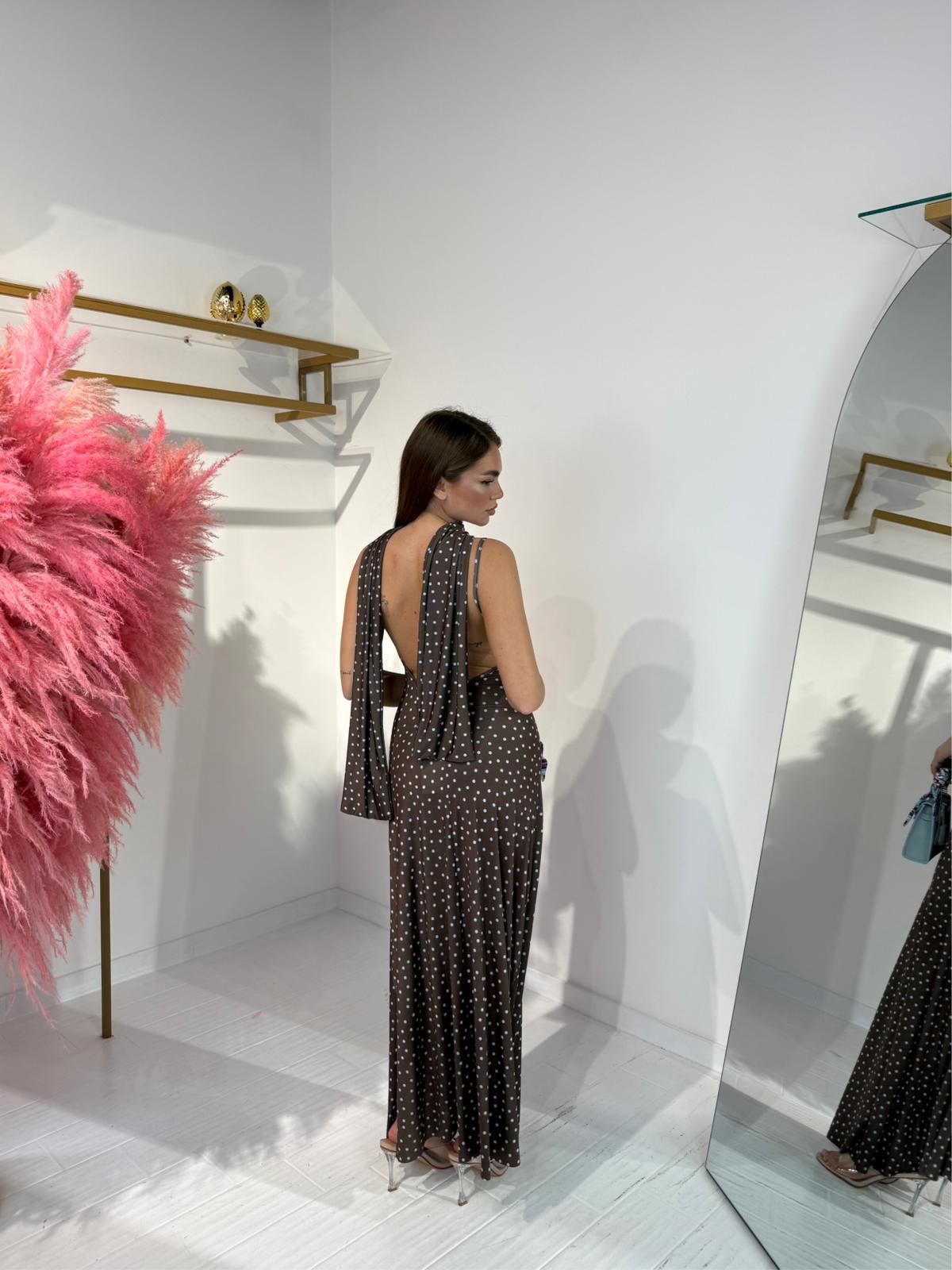DRESS CLARISSA MARRONE