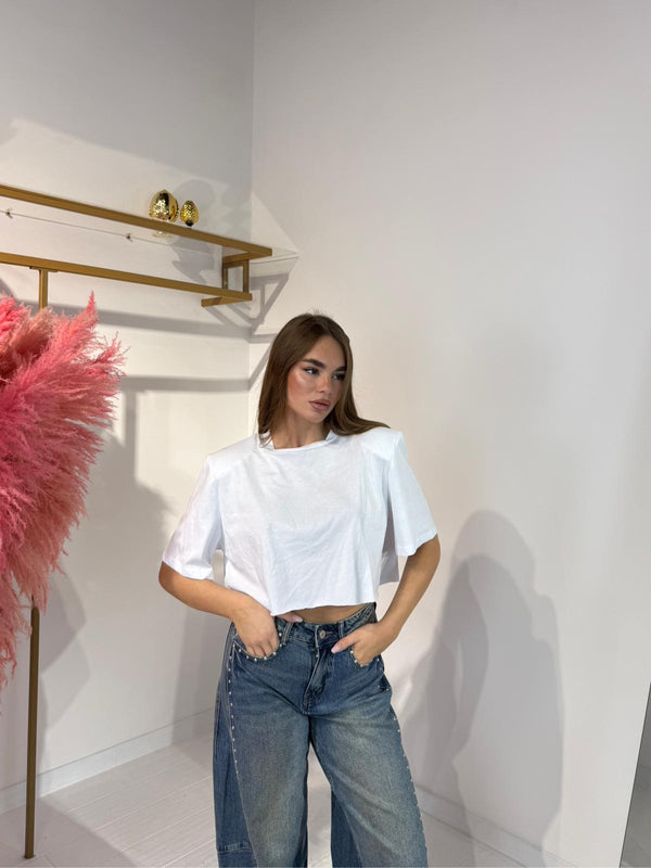 T-SHIRT CROP BIANCA