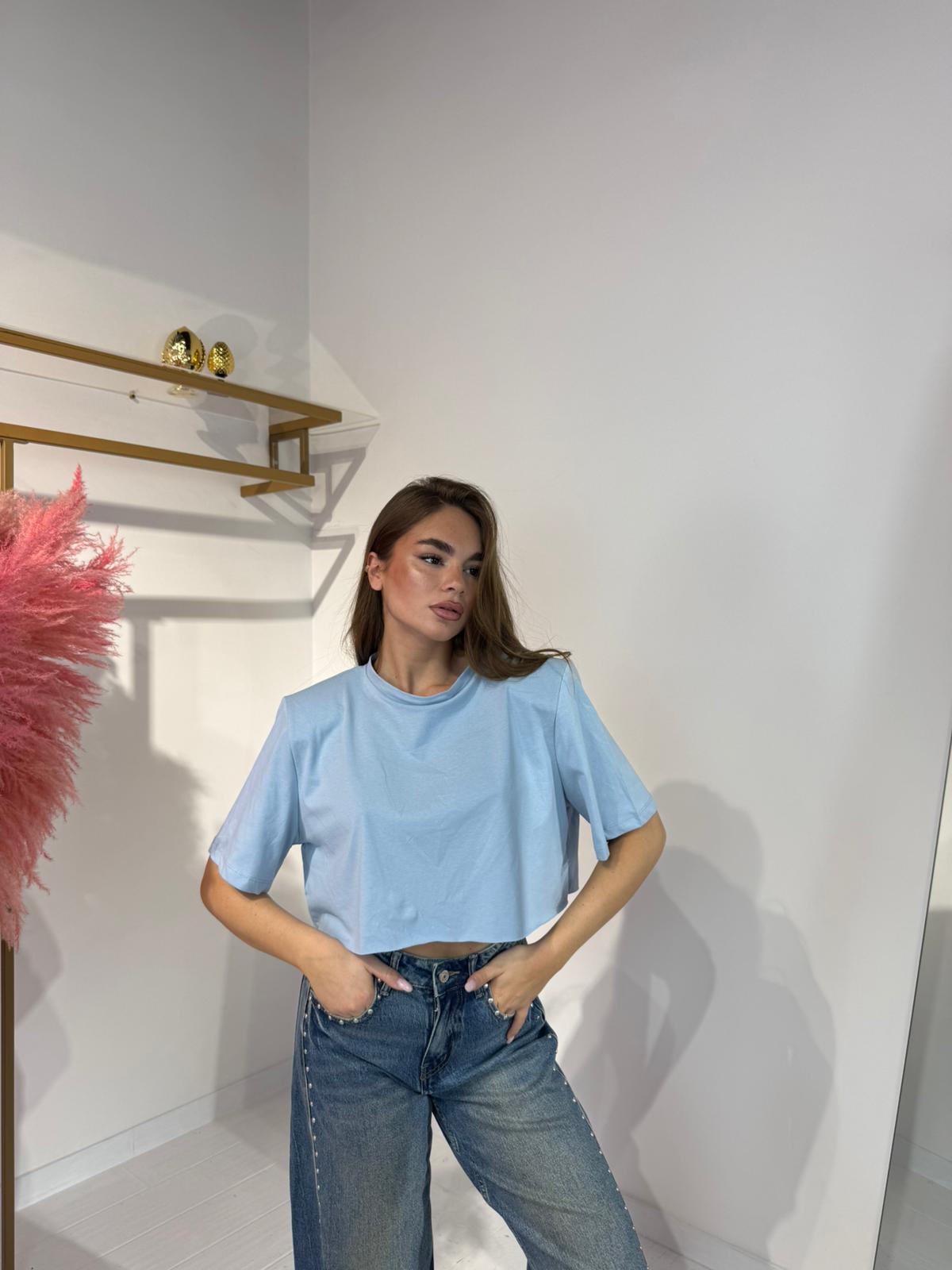 T-SHIRT CROP CELESTE
