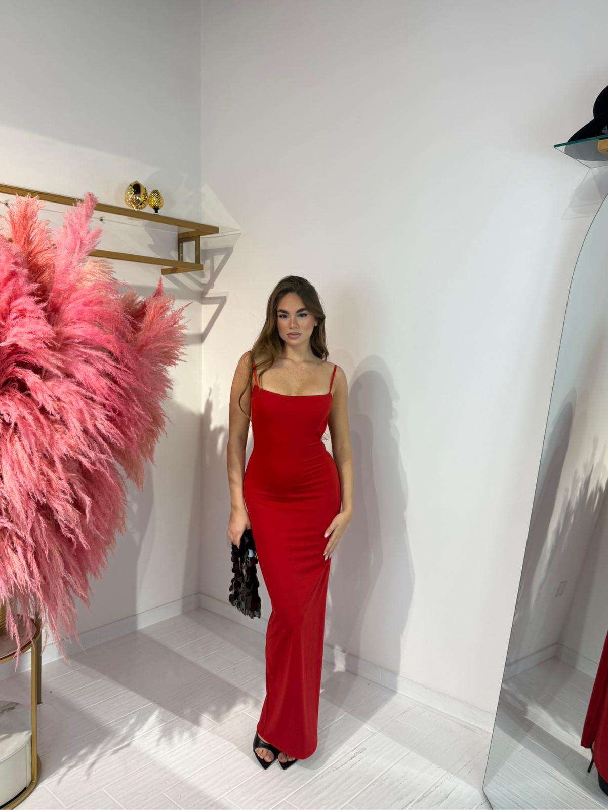 DRESS LUCY ROSSO