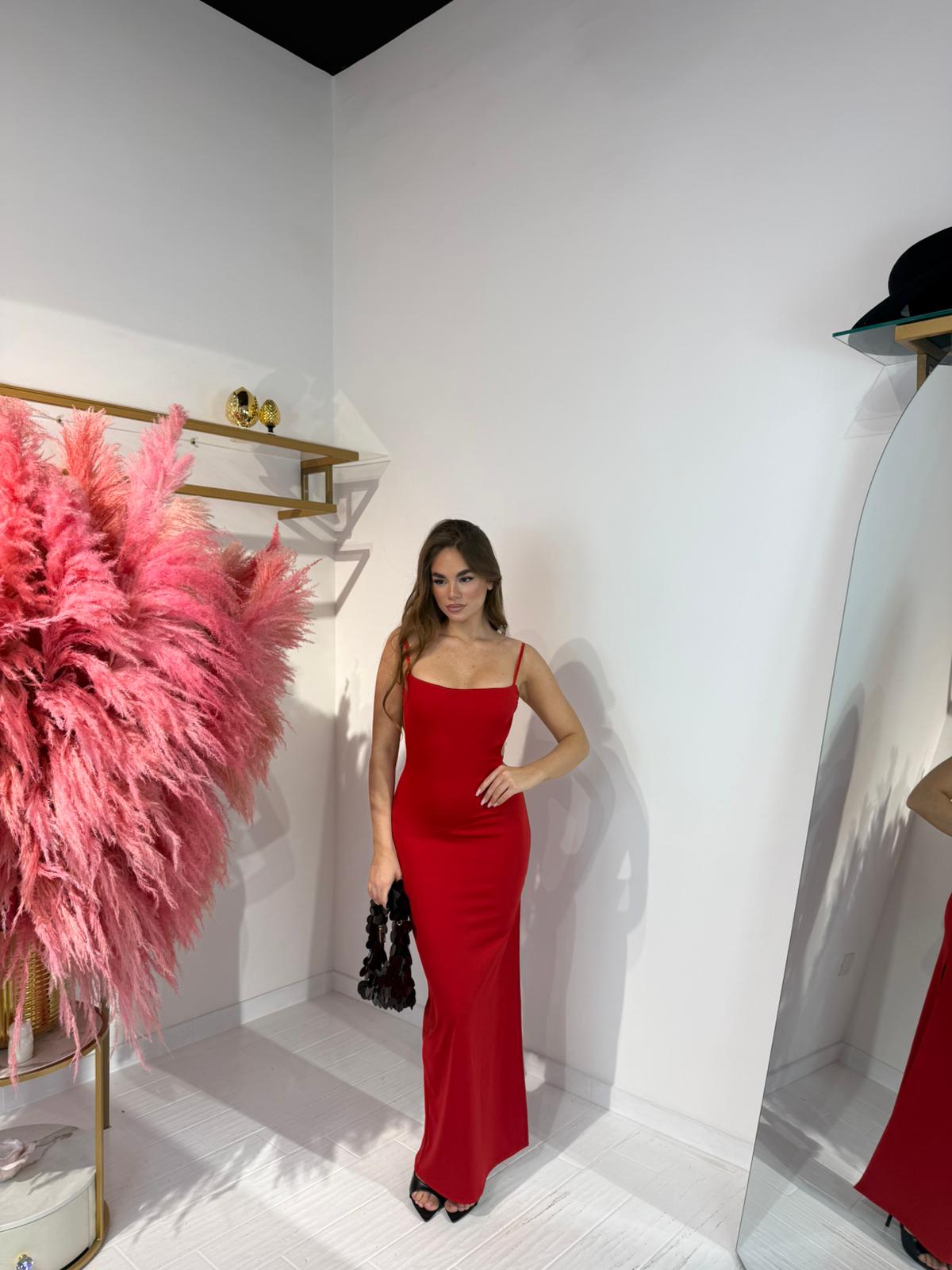 DRESS LUCY ROSSO