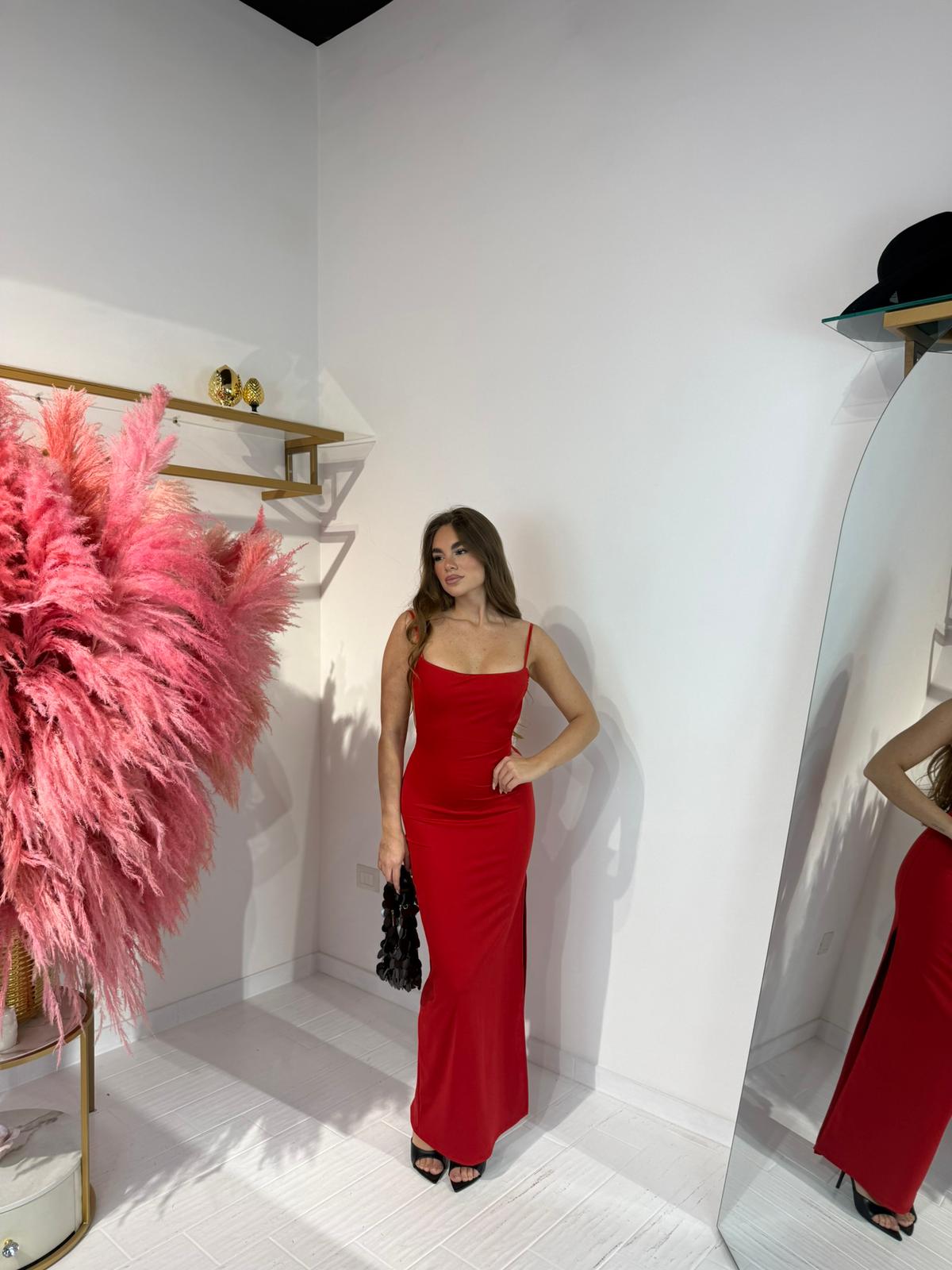 DRESS LUCY ROSSO