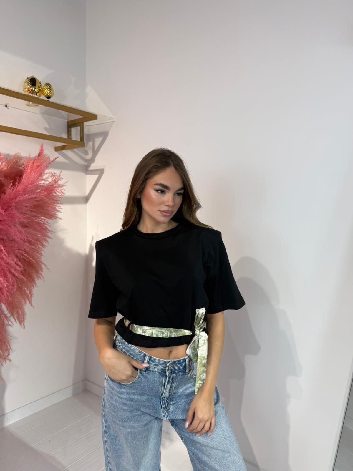 T-SHIRT FOULARD NERA