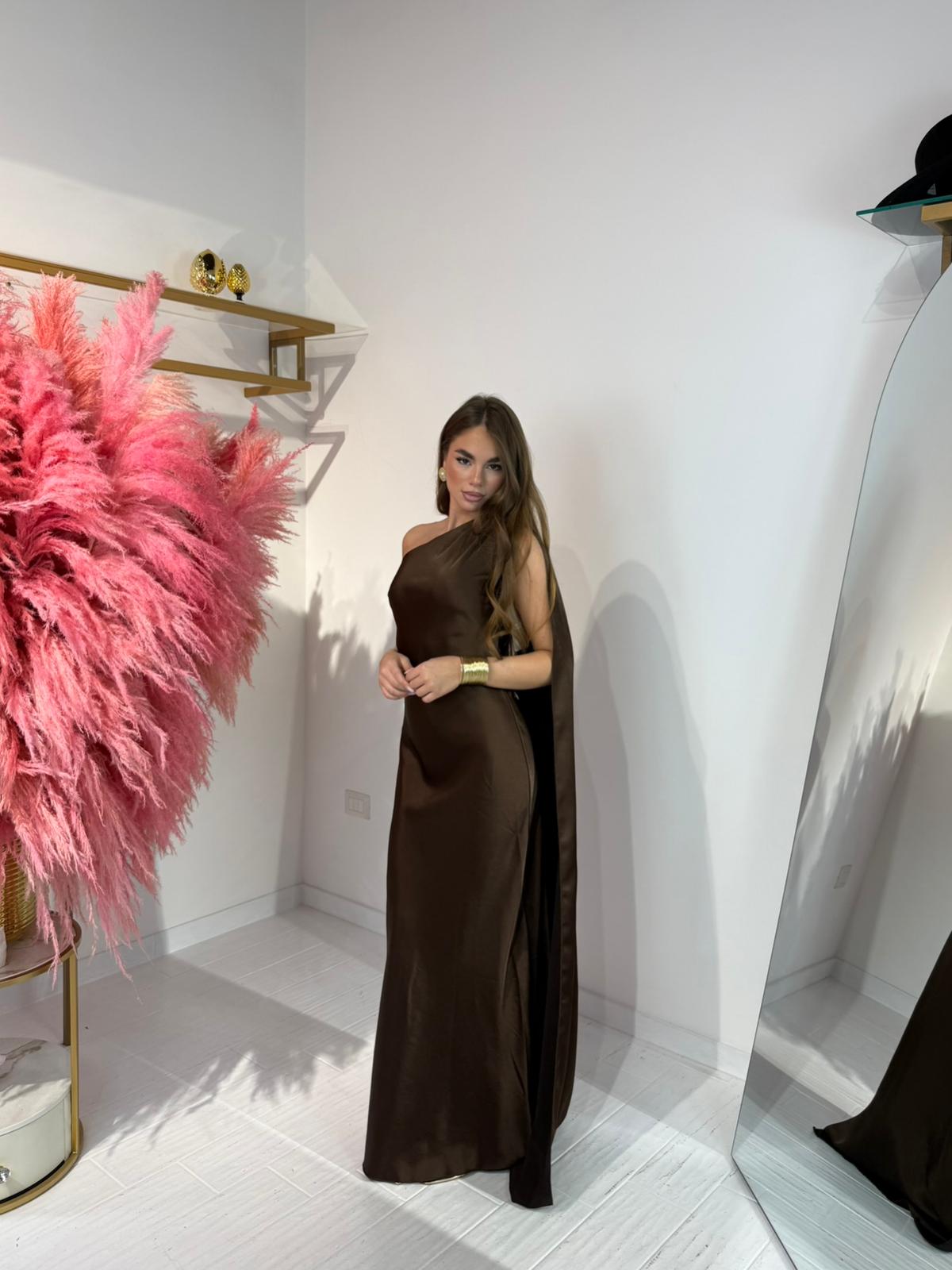 DRESS CLEOPATRA MARRONE