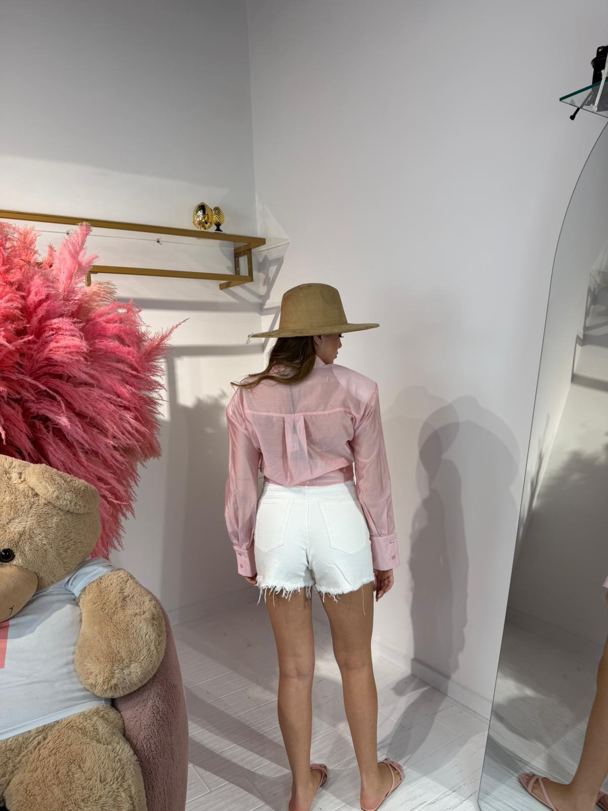 CAMICIA VELATA ROSA