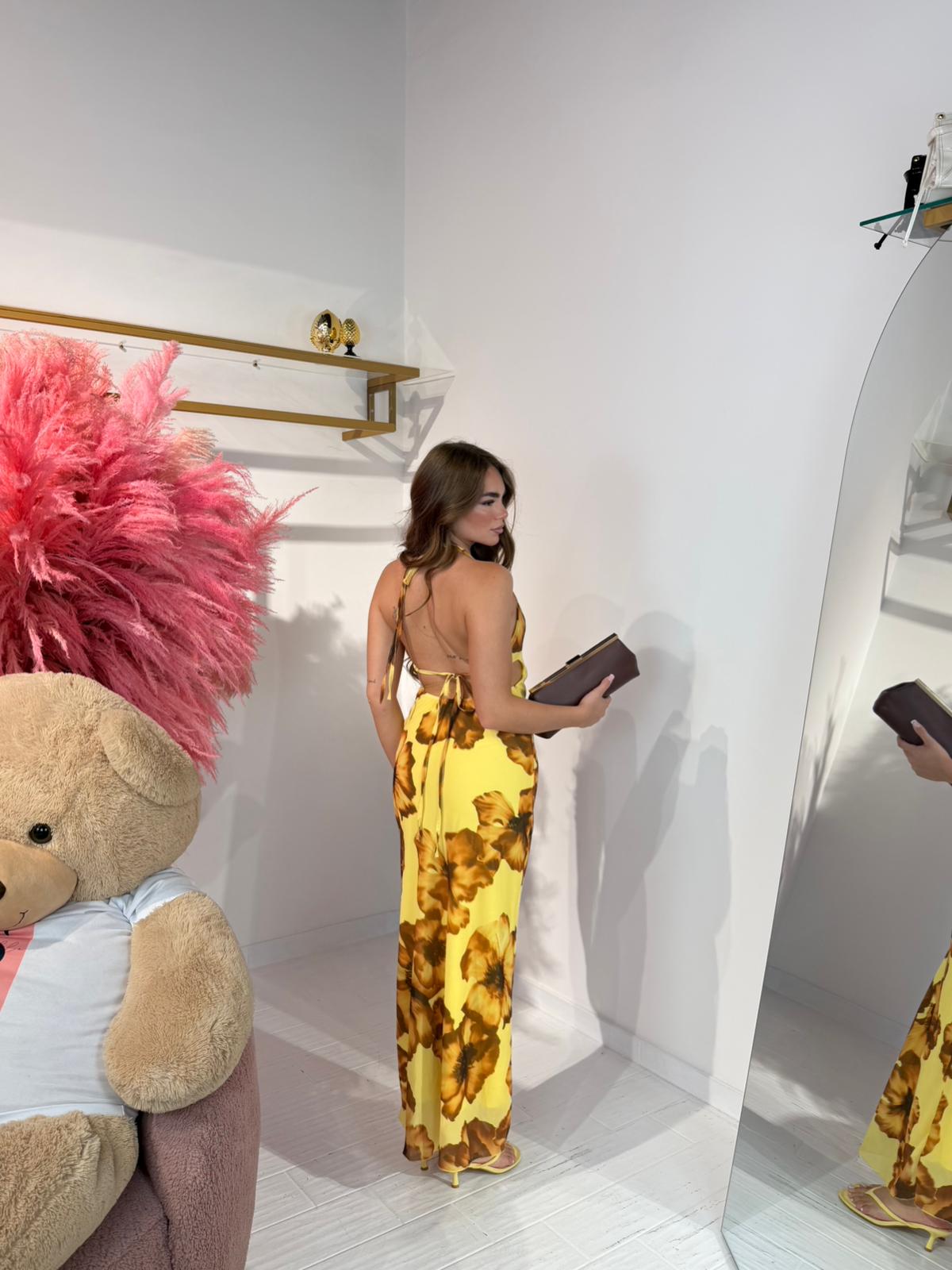 DRESS CHERRY GIALLO