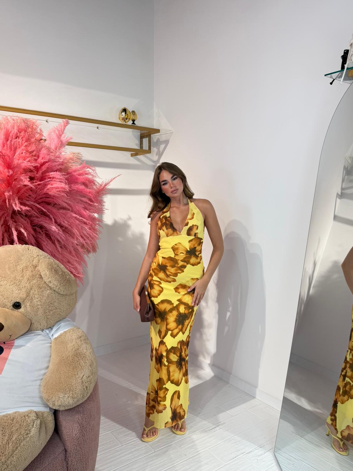 DRESS CHERRY GIALLO